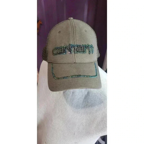 Carhartt baseball hat bling handmade adjustable - Picture 2 of 5